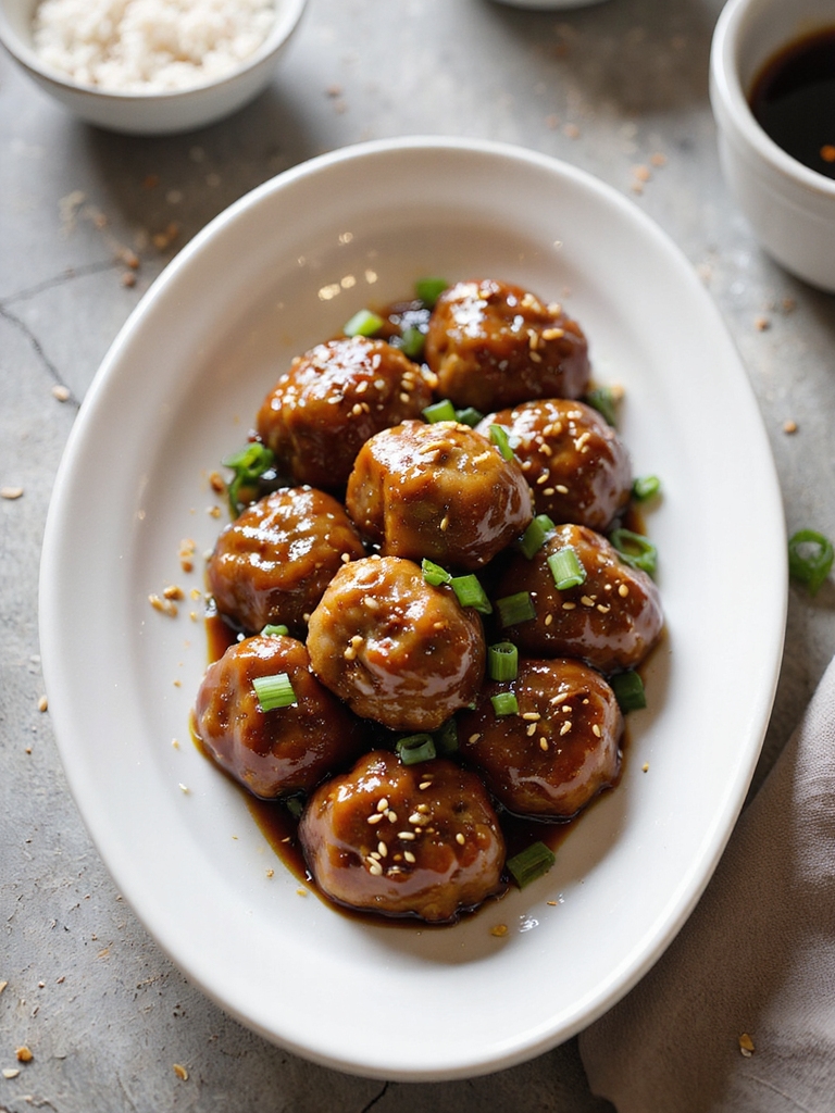 apricot hoisin slow cooker meatballs