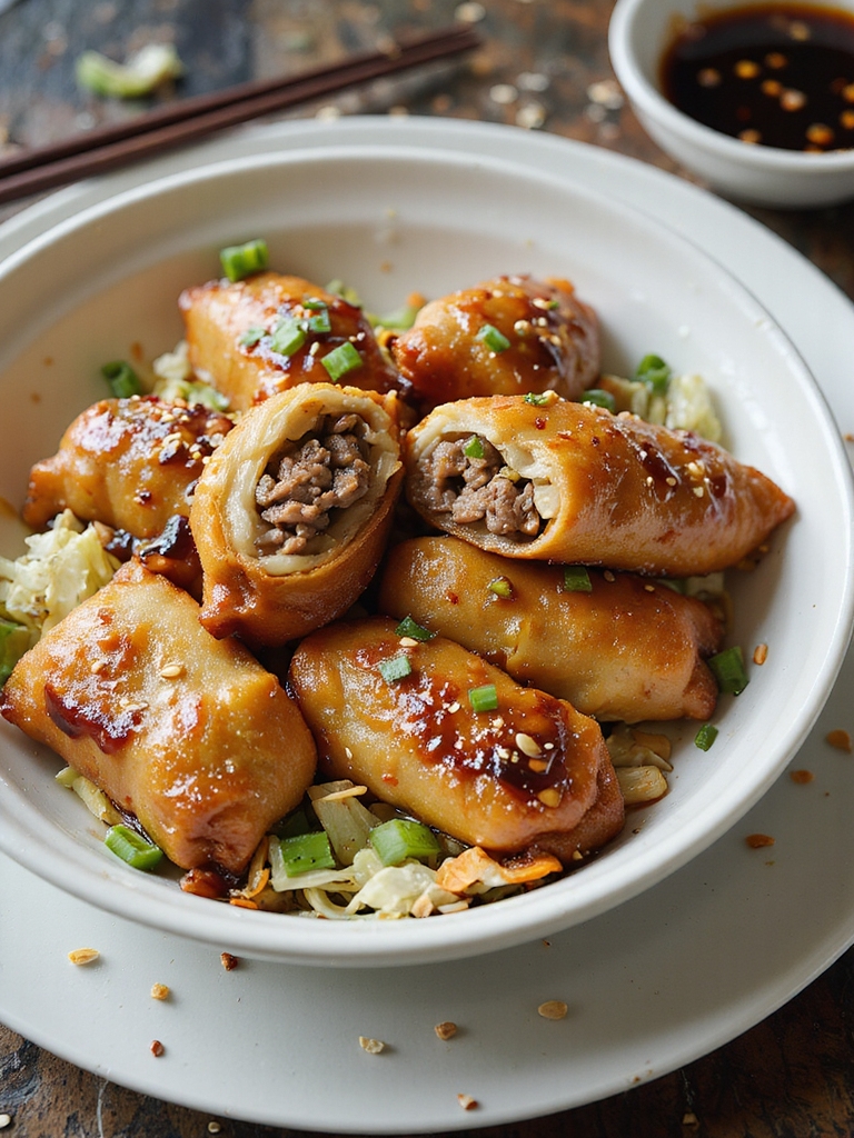 aromatic umami spiced pork filling