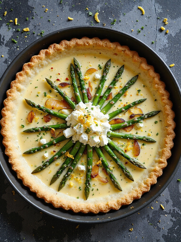 asparagus goat cheese tart casserole