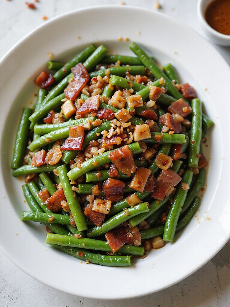 bacon brown sugar green beans