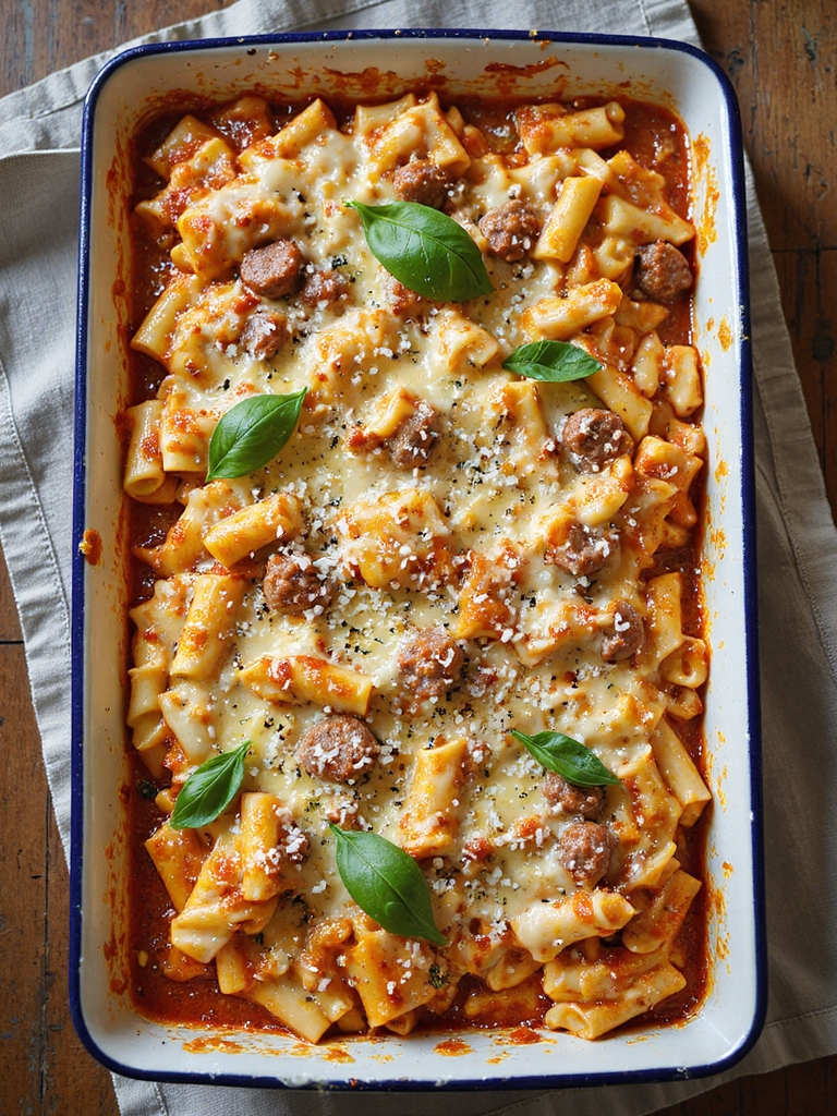 baked ziti with sausage