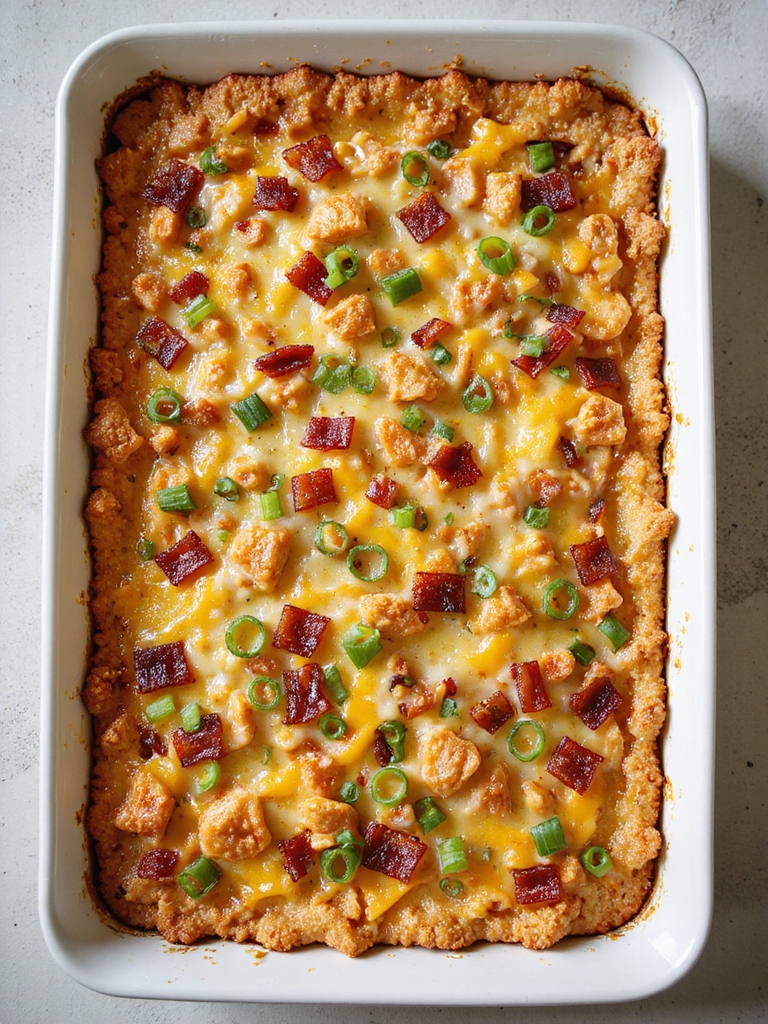 bbq chicken bacon ritz casserole