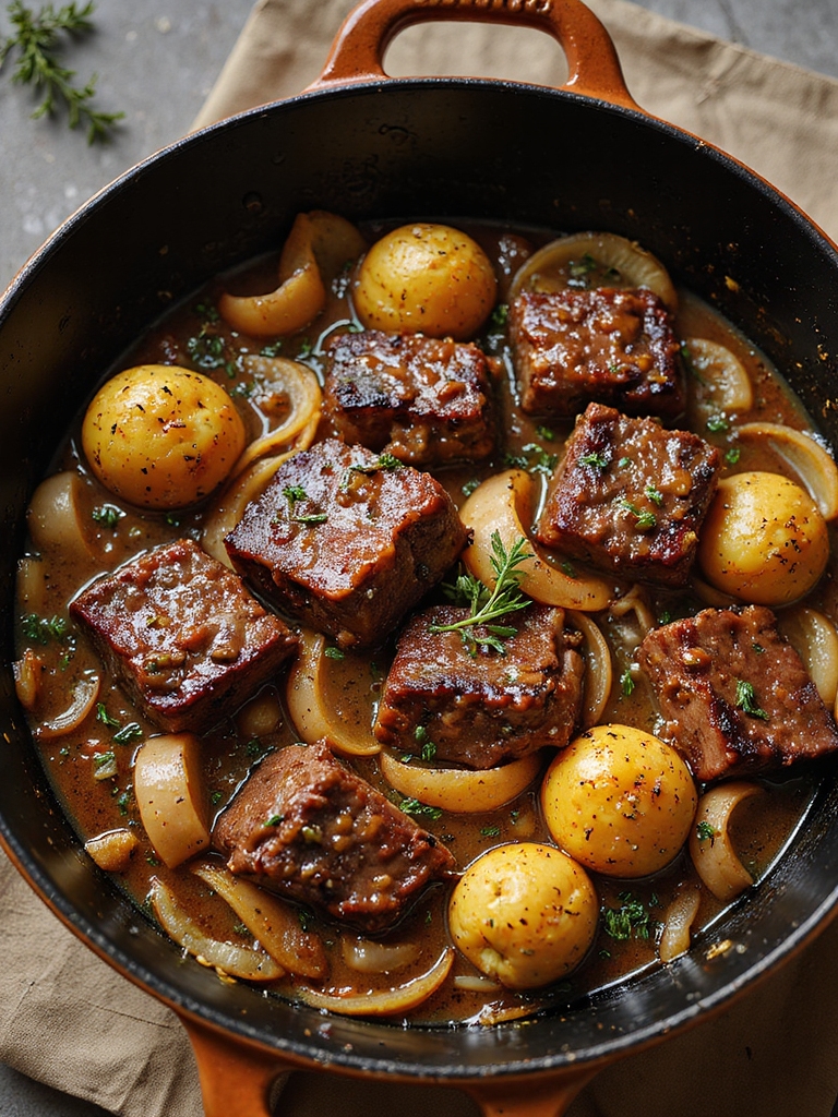 beer braised chuck with potatoes