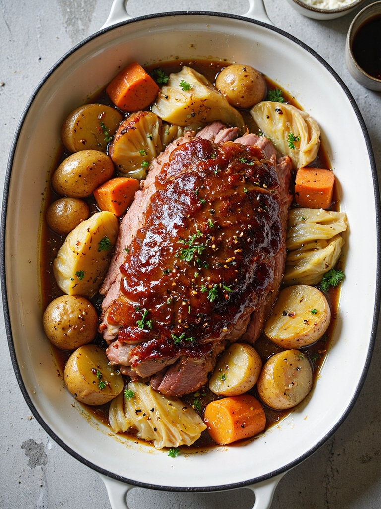 beer mustard brown sugar glaze