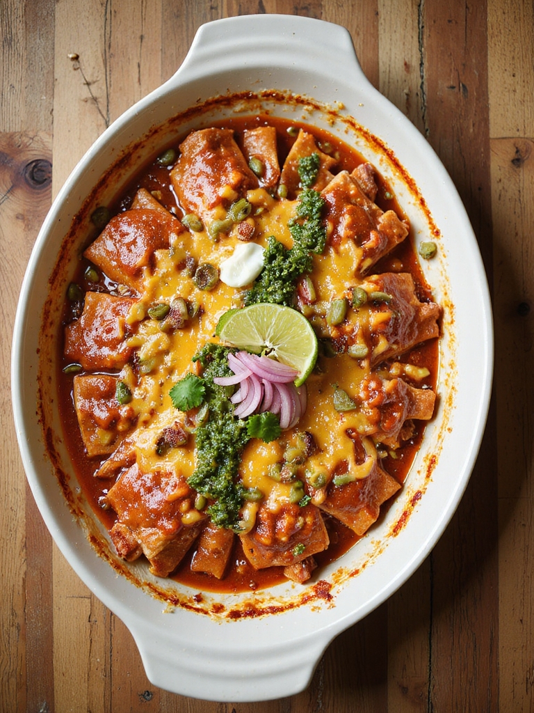 bold layered enchilada casserole enhancements