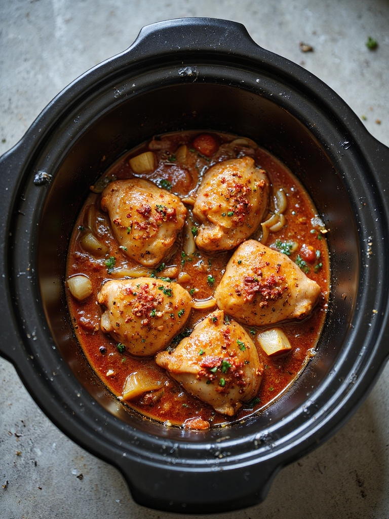 bone in thighs slow cooked flavor