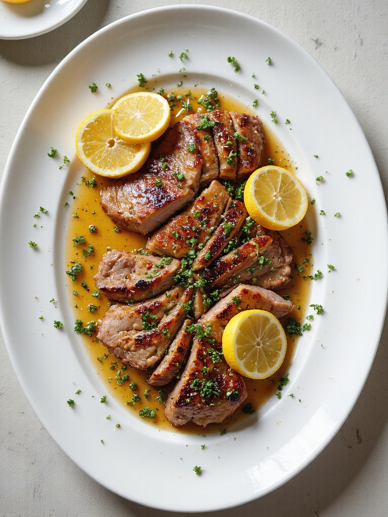 bright lemon oregano pork tenderloin