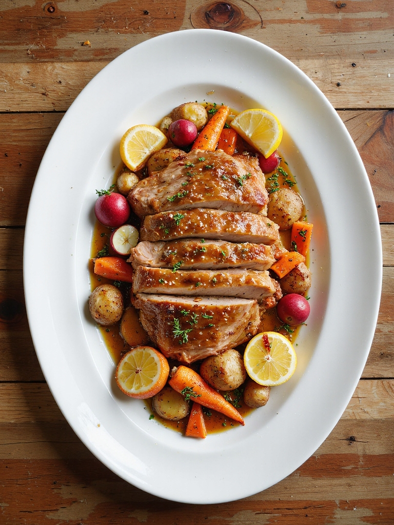 bright spring garden dinner flavors