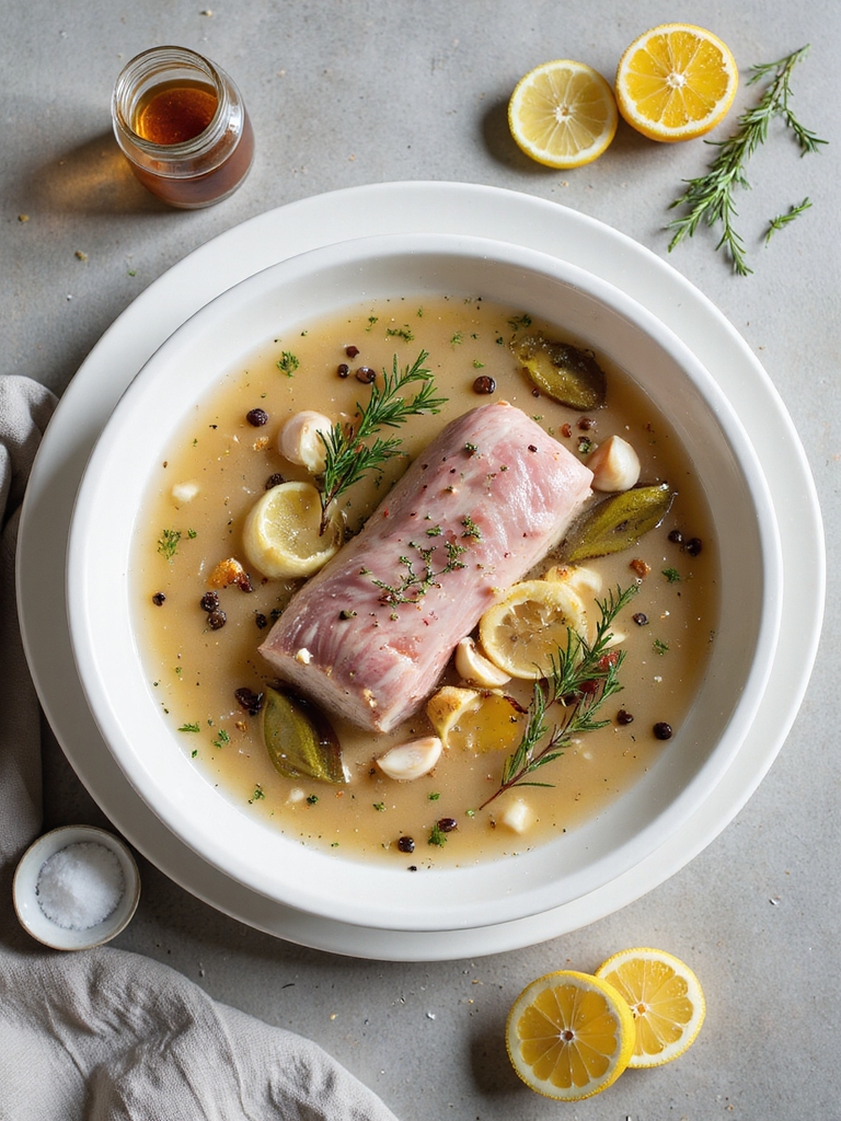 brined or marinated seared roast