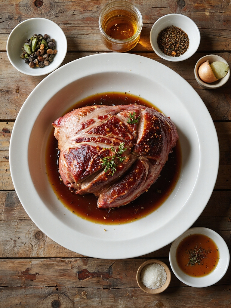brined rubbed smoked pork butt