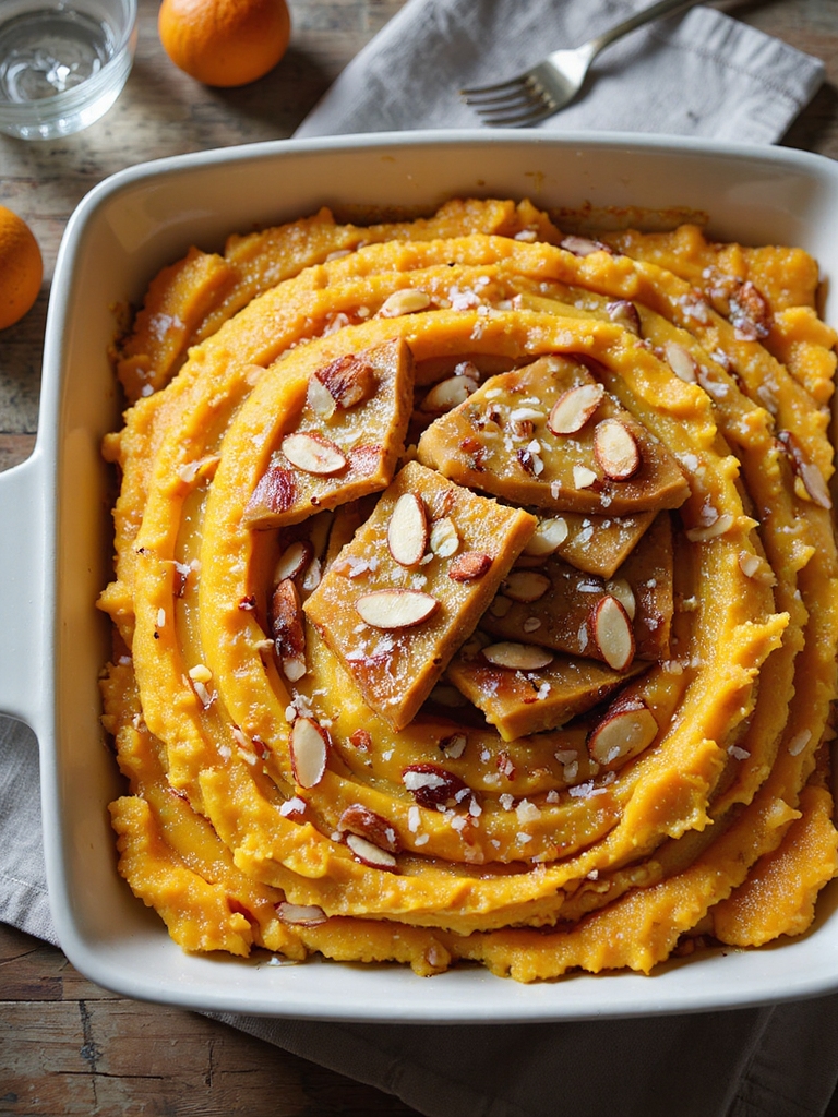 brown butter almond brittle squash