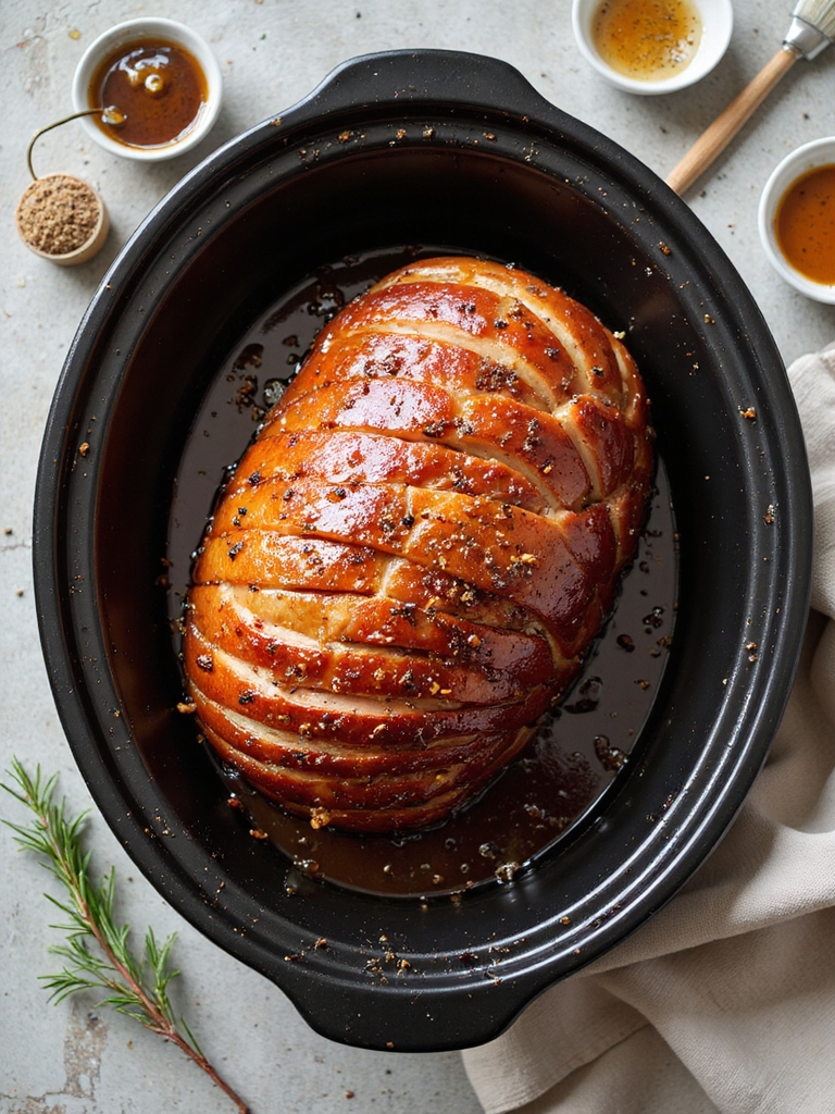 brown sugar honey glazed ham