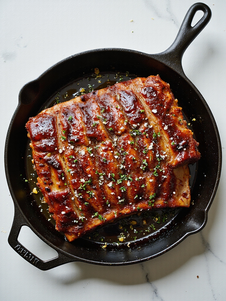 caramelized finishing for crockpot ribs