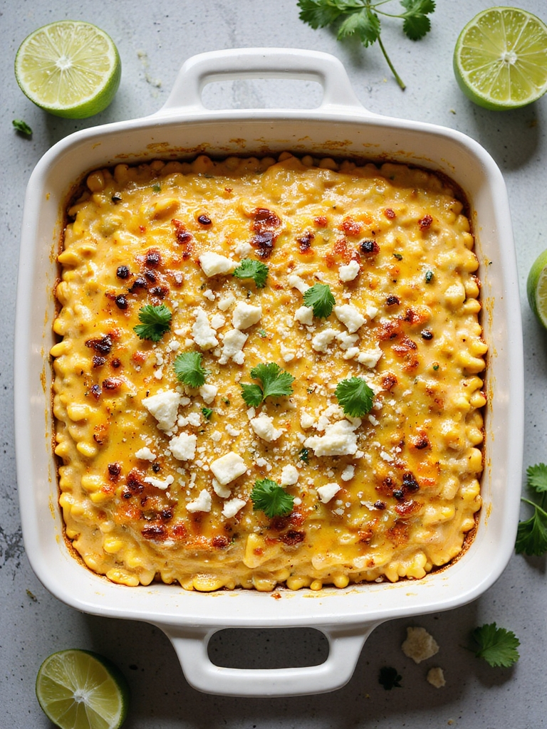 charred corn creamy casserole