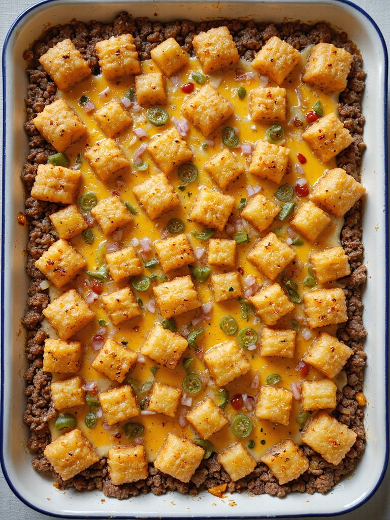 cheeseburger tater tot casserole