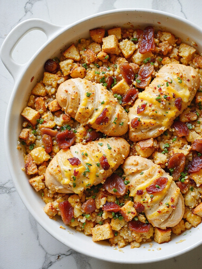 cheesy bacon ranch casserole