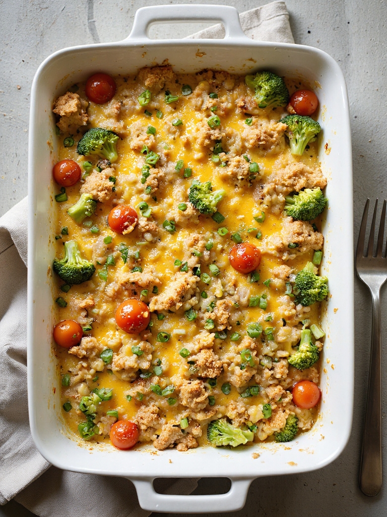cheesy broccoli rice casserole