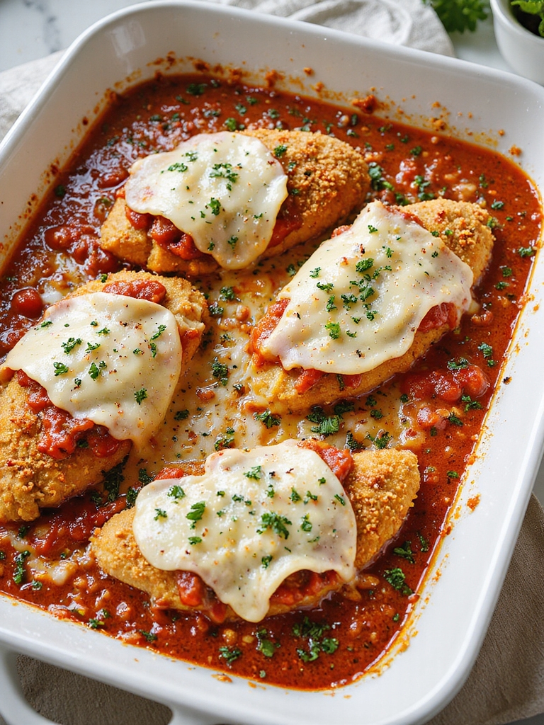 cheesy herb crusted baked chicken