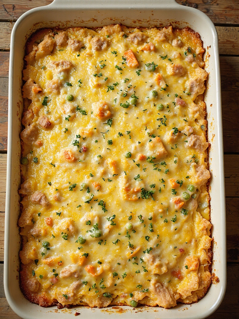 cheesy herb turkey rice bake