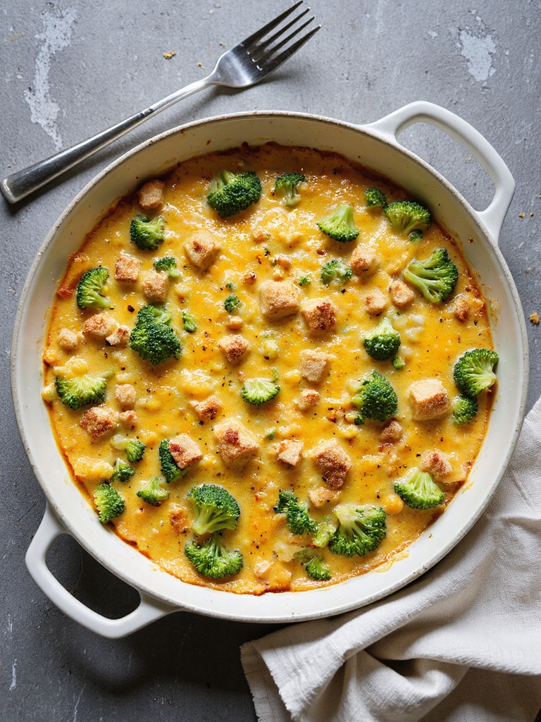 cheesy slow cooker broccoli rice