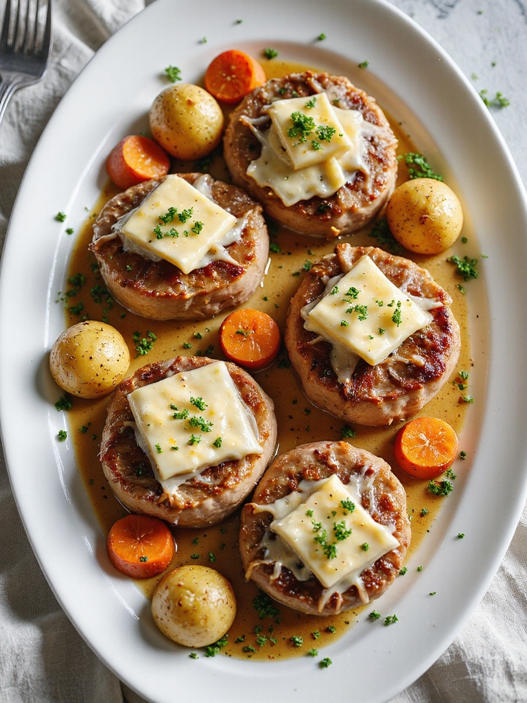 cheesy stuffed baked pork chops