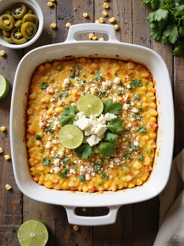 cheesy vegetarian mexican street corn