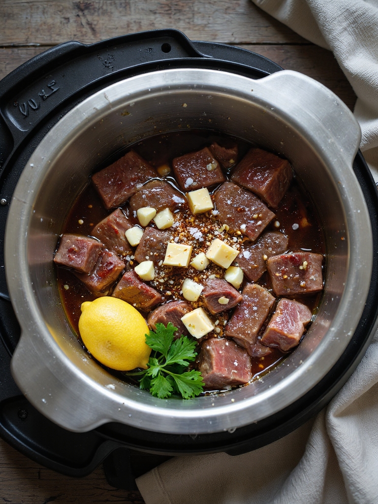 chilled butter slow cooked steak