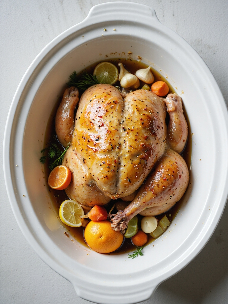 citrus garlic herb slow cooker