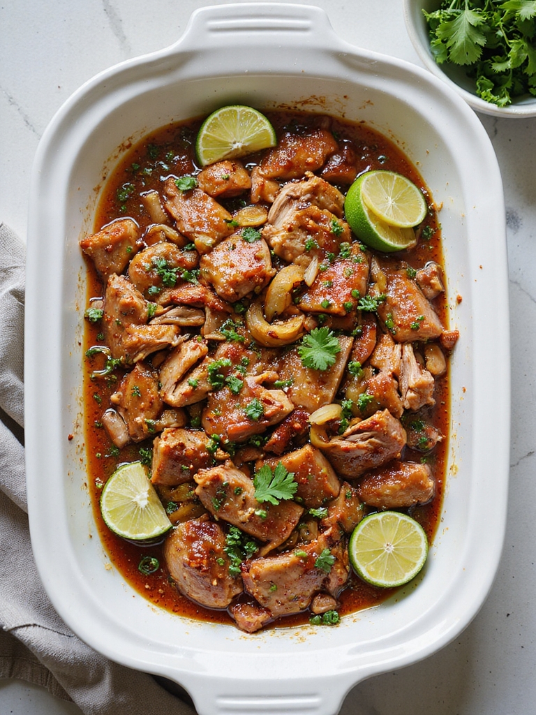 citrus garlic slow roasted pork