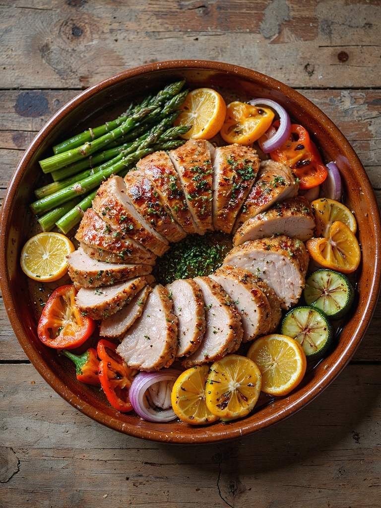 citrus herb grilled pork loin