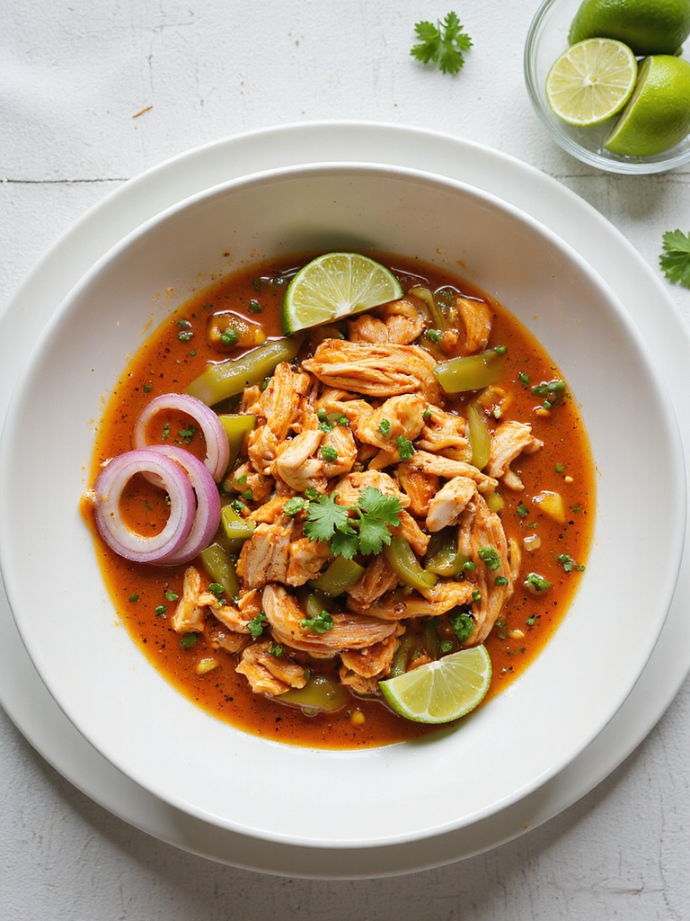 citrus spiced slow cooked chicken