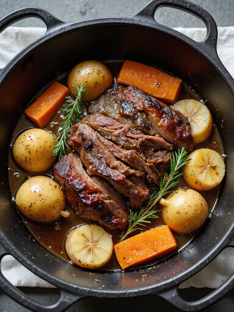 classic slow braised chuck roast
