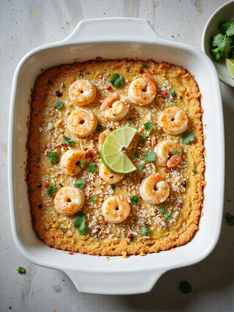 coconut lime shrimp quinoa casserole