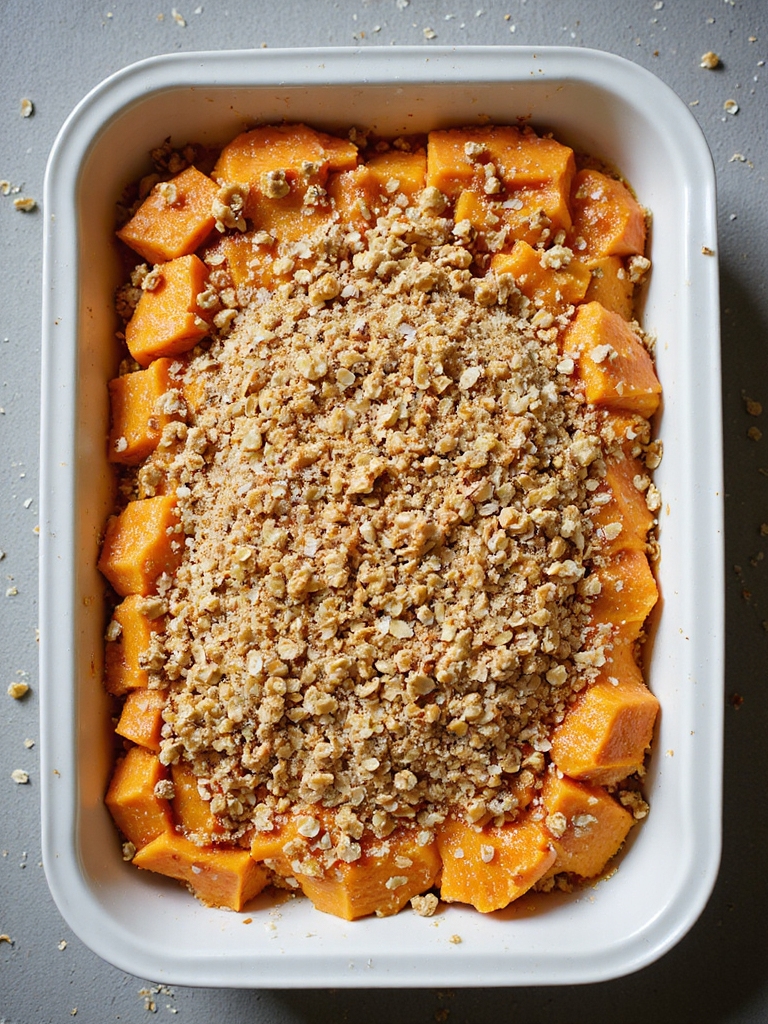 coconut sweetened walnut sweet potato