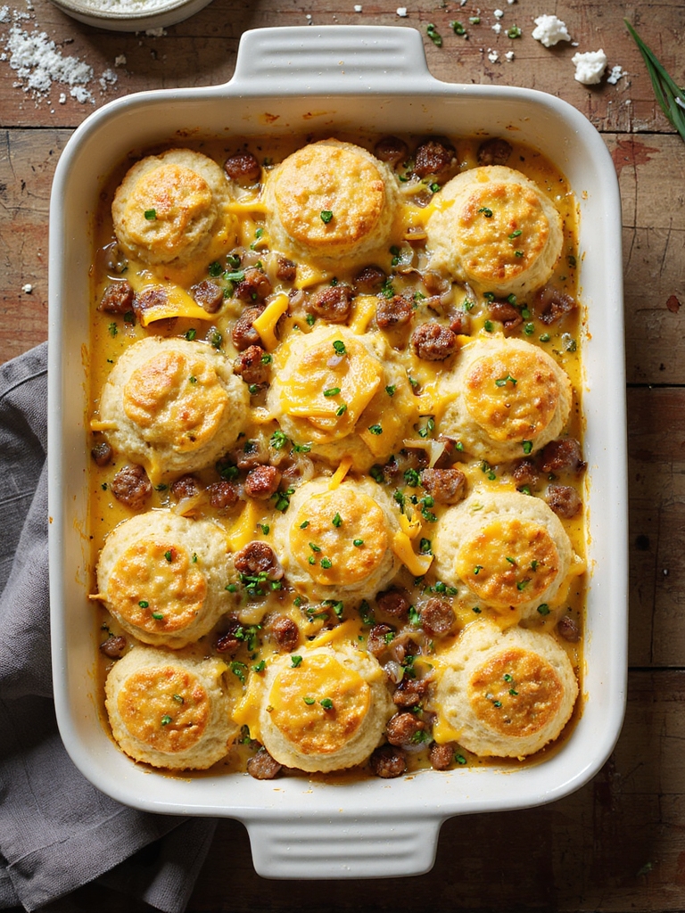 cold butter flaky biscuit casserole