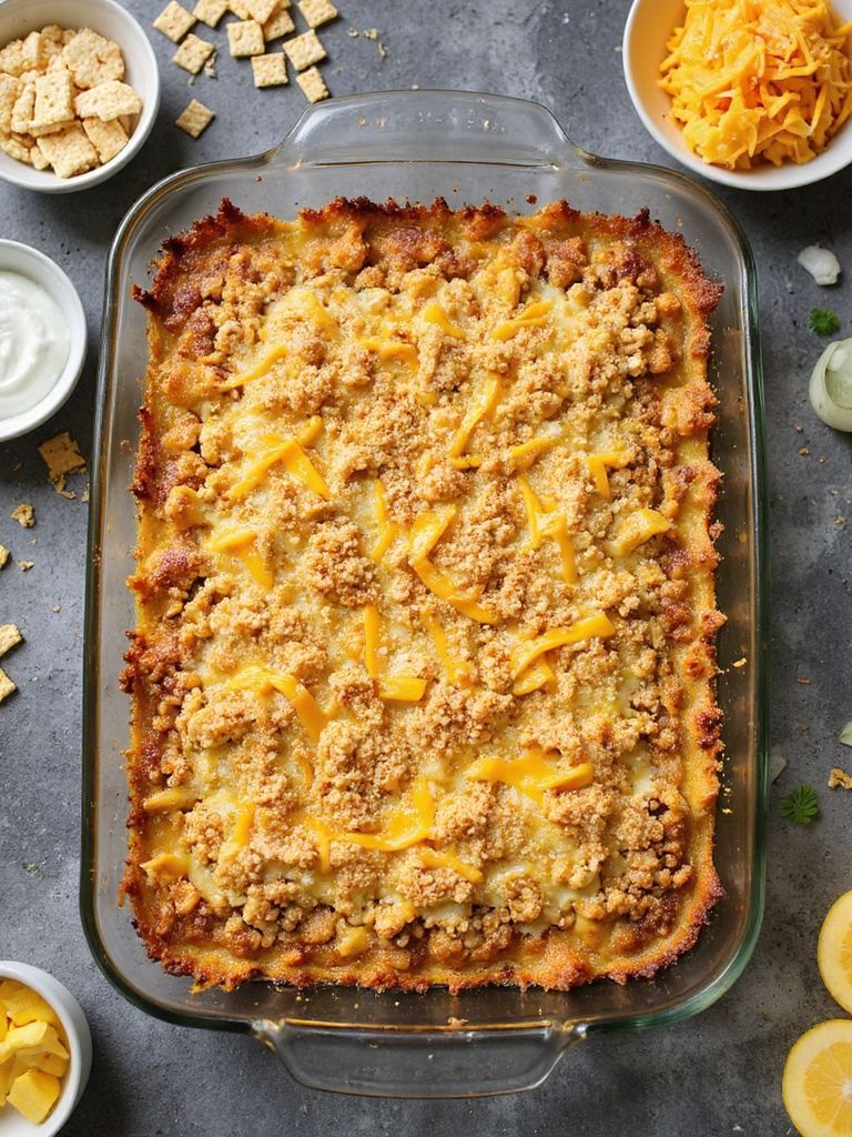 creamy baked yellow squash casserole