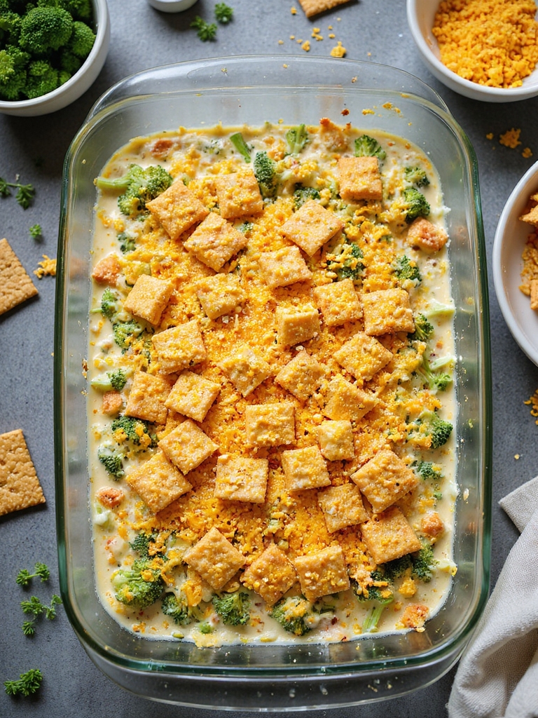 creamy broccoli casserole with ritz