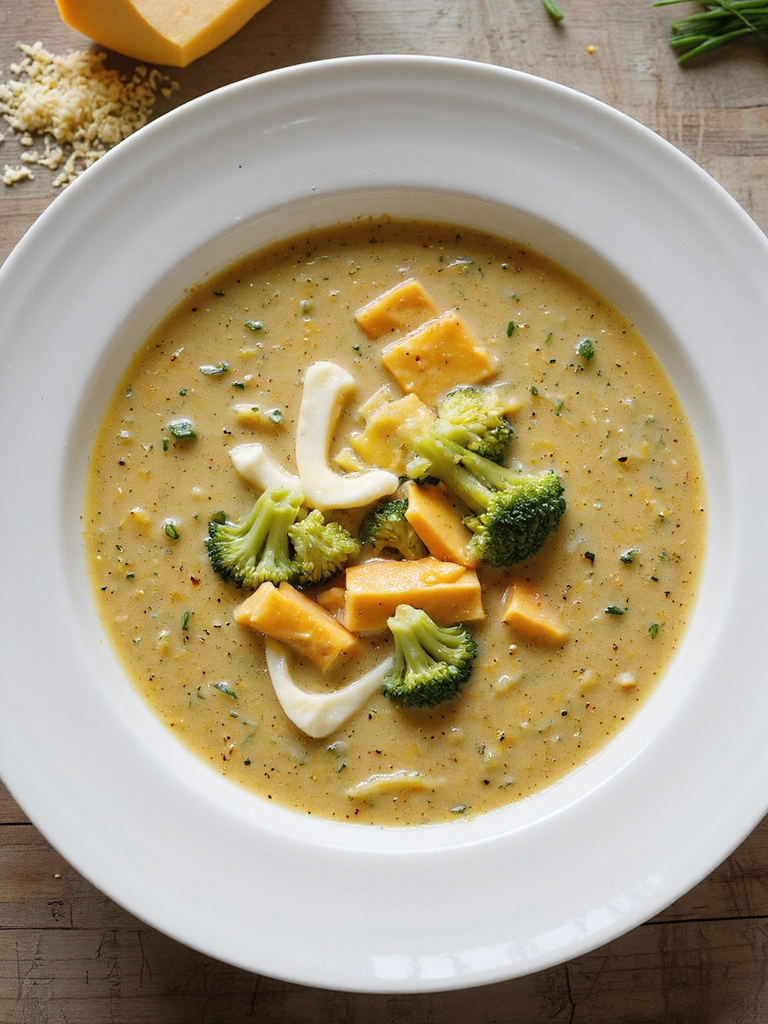 creamy cheddar broccoli soup technique