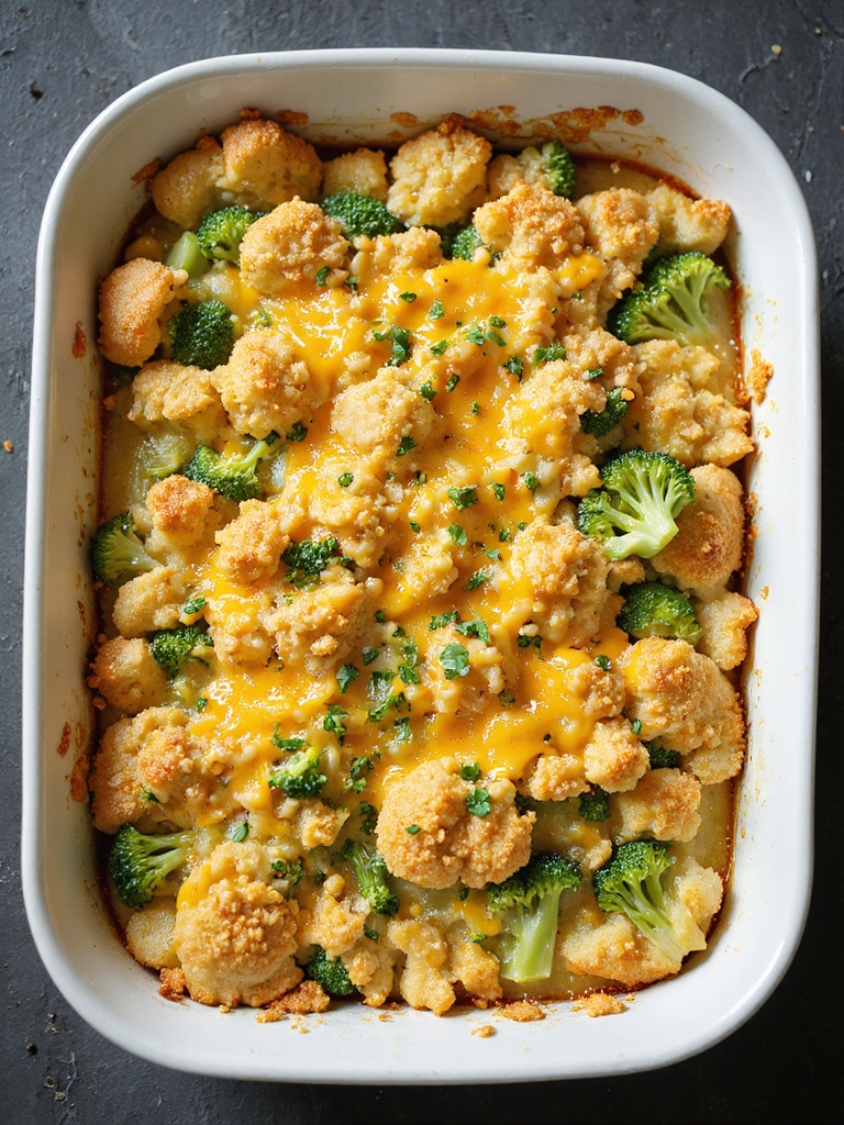 creamy cheesy broccoli casserole bake