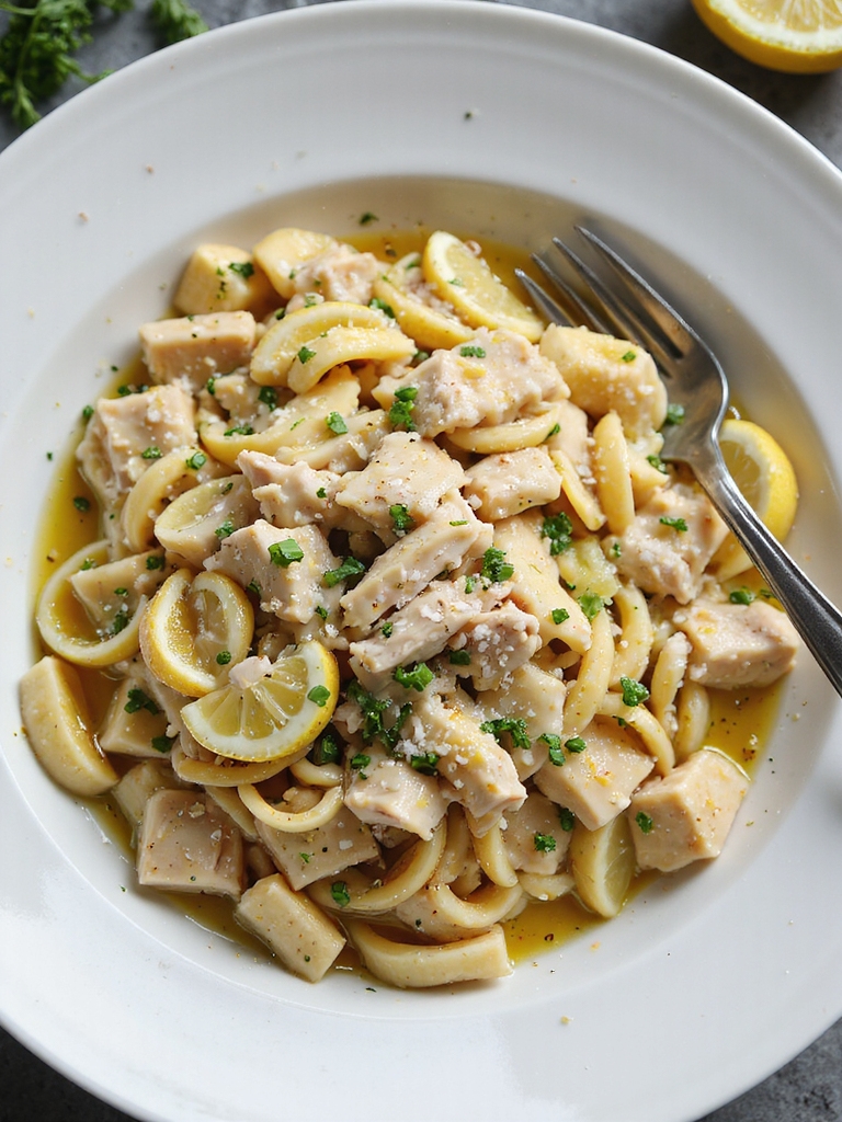 creamy cheesy turkey pasta