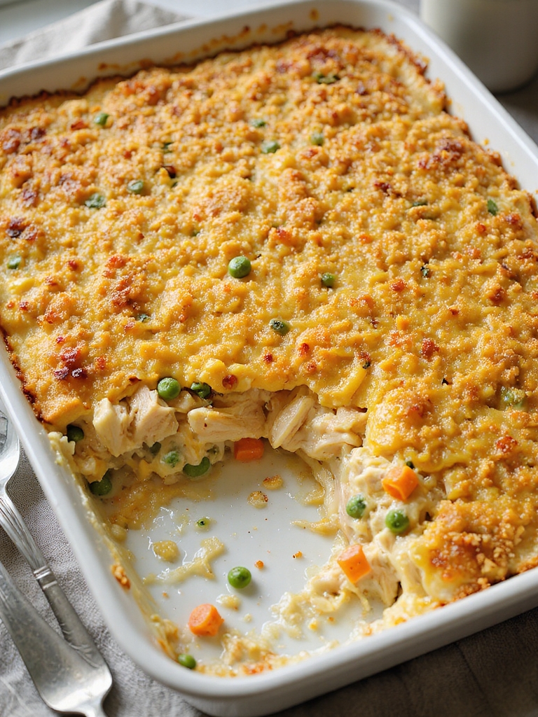 creamy chicken casserole with ritz