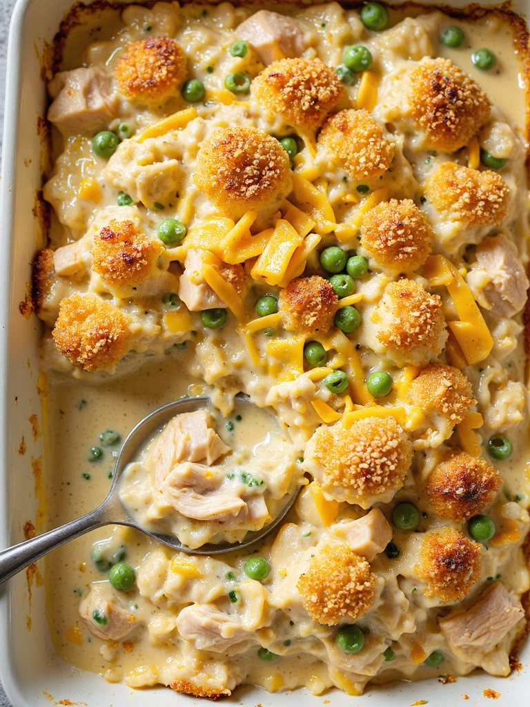 creamy chicken rice casserole