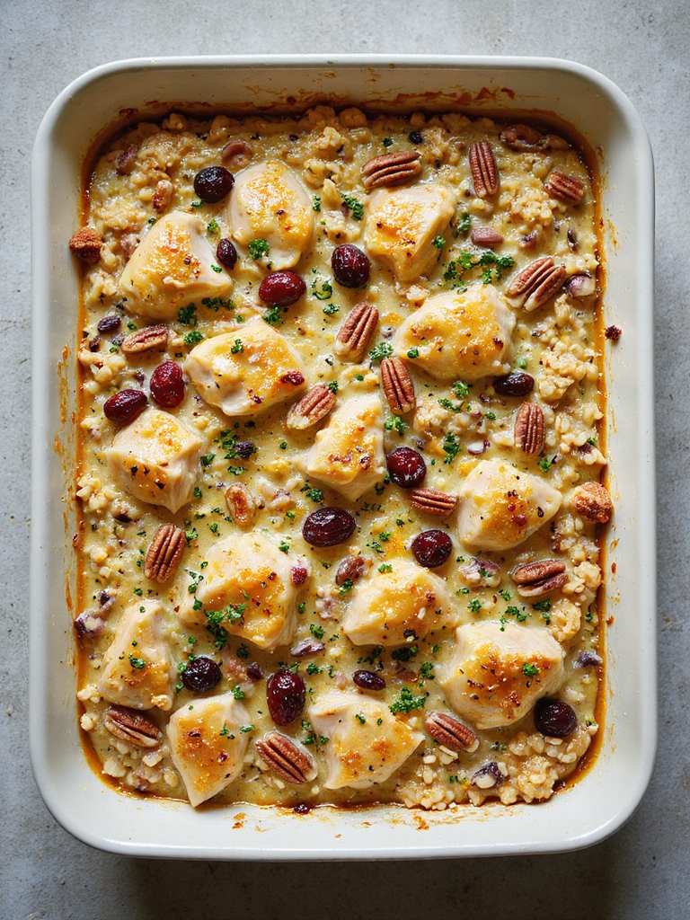creamy chicken wild rice casserole