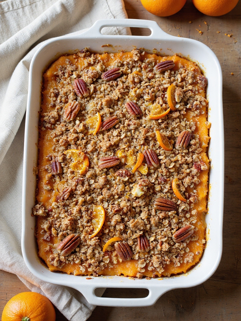 creamy citrus spiced sweet potatoes