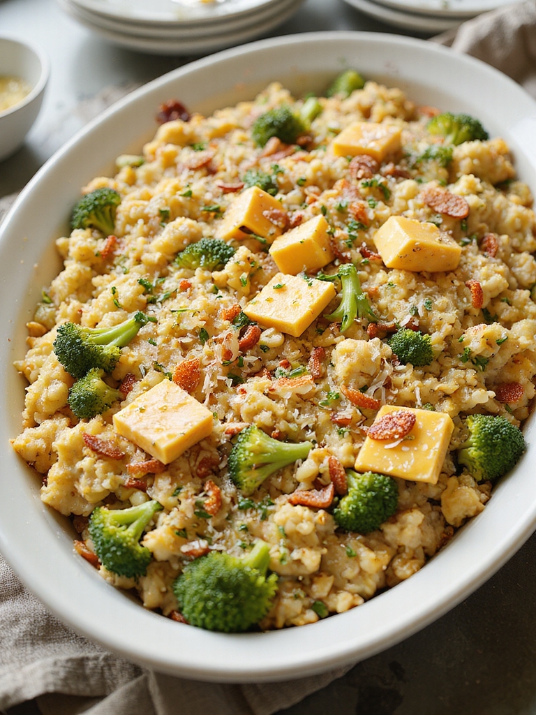creamy classic broccoli rice casserole