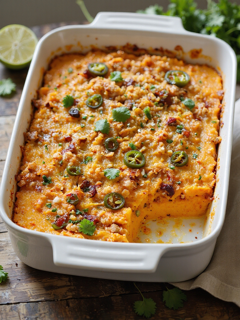creamy comforting sweet potato casserole