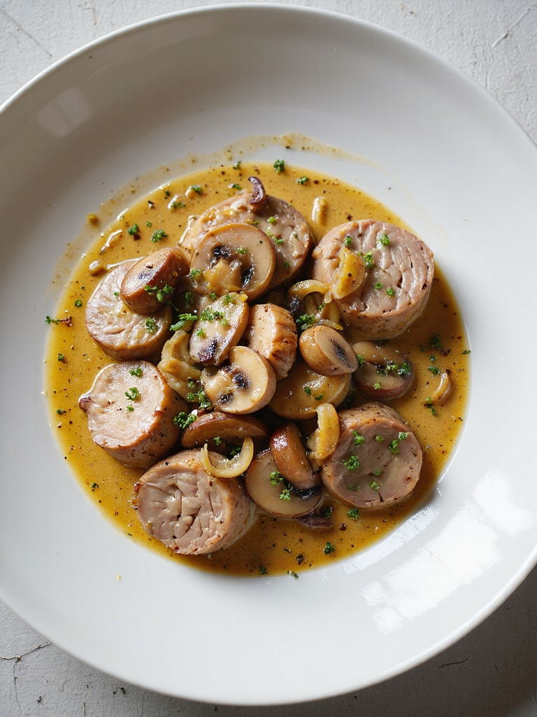 creamy dijon mushroom pork roast