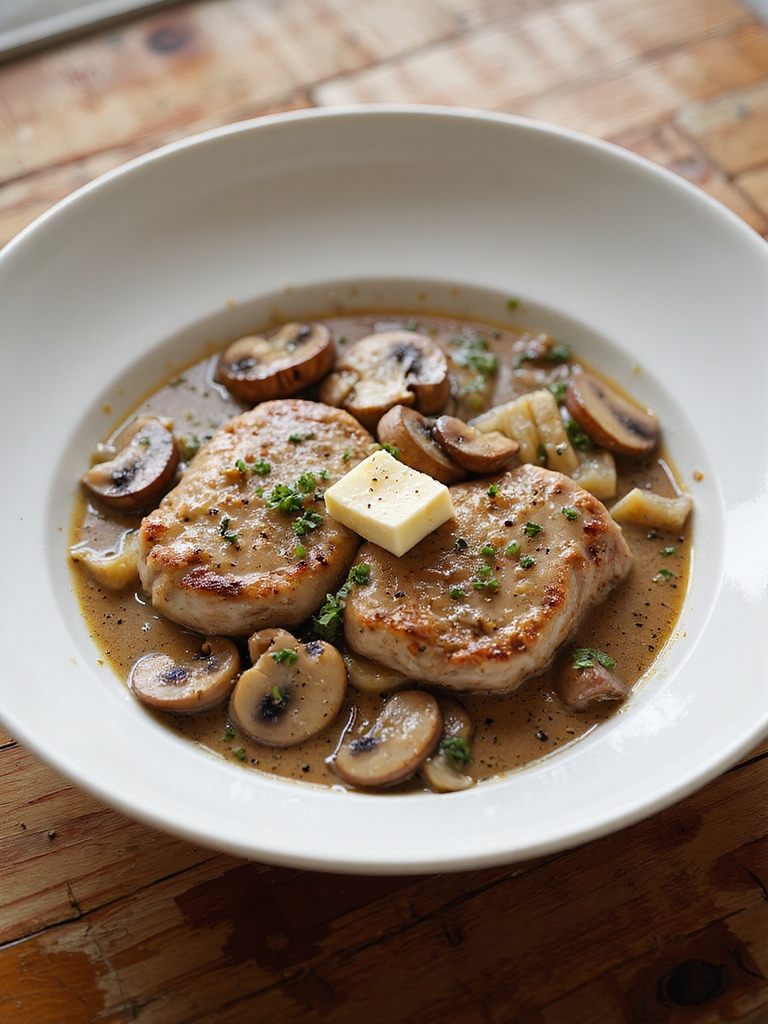 creamy mushroom pork chops