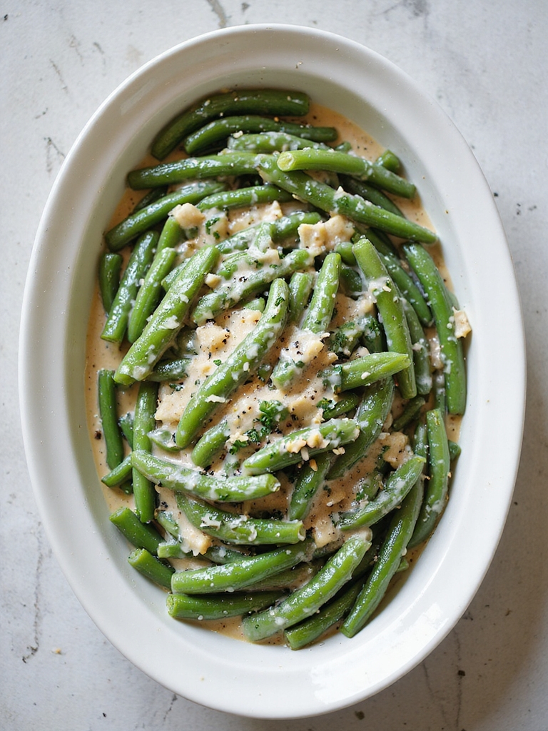 creamy parmesan herb greenbeans