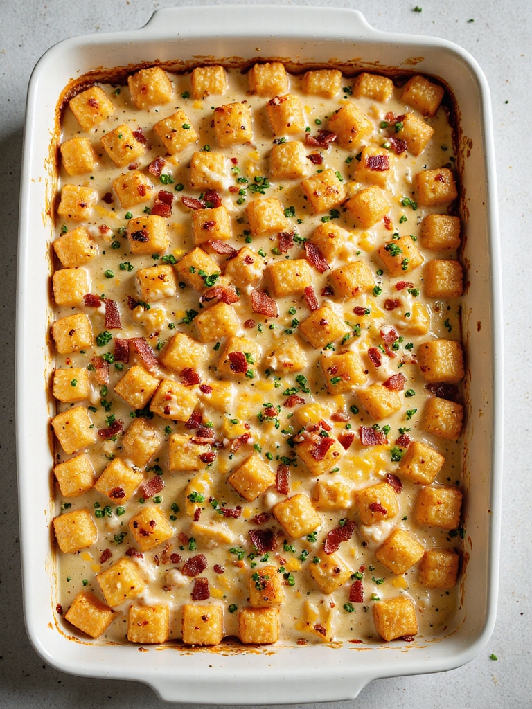 creamy ranch chicken tater tot